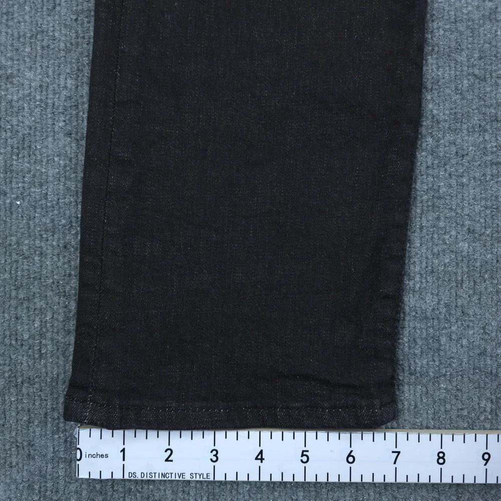 Levis 501 Jeans Mens 29x30 Black Straight Button Fly Denim NWT Irregular